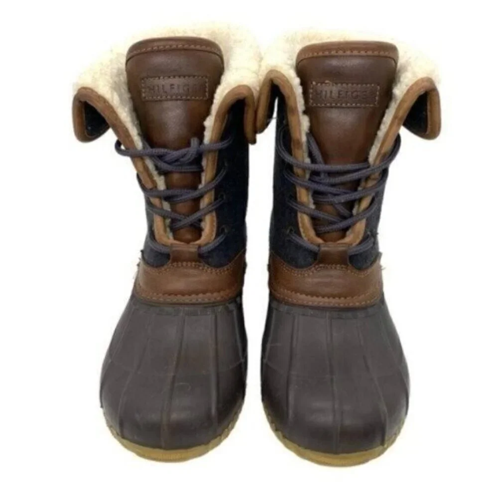 Tommy Hilfiger Twrilina Faux Shearling Lined Womens Duck Boots